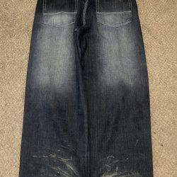 Navy Southpole Jeans Red Tab