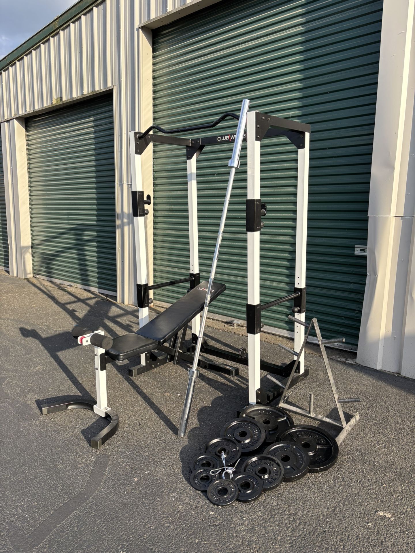 Power Rack Gym Weights Bar