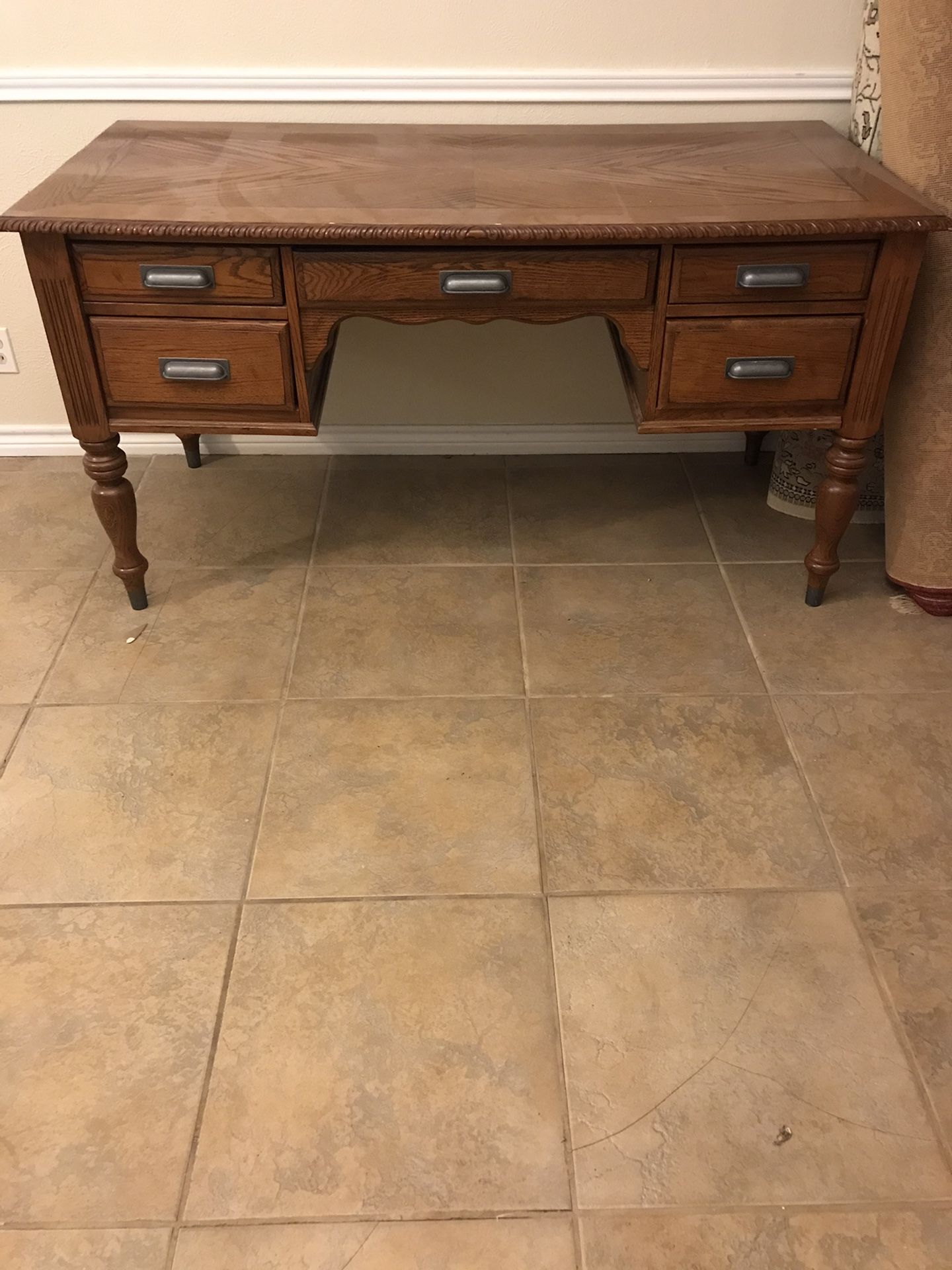 Antique Wooden Office Desk