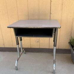 Student Desk Table With Box Draw Underneath School Kids Crafting Activity 