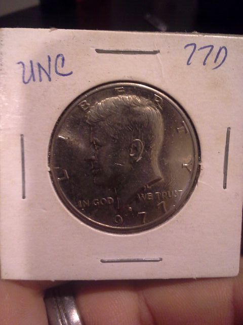 1977 D Kennedy half dollar uncirculated