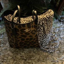 Leopard  Coach Purse