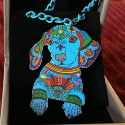 Bohemian Dog Pendant/Necklace