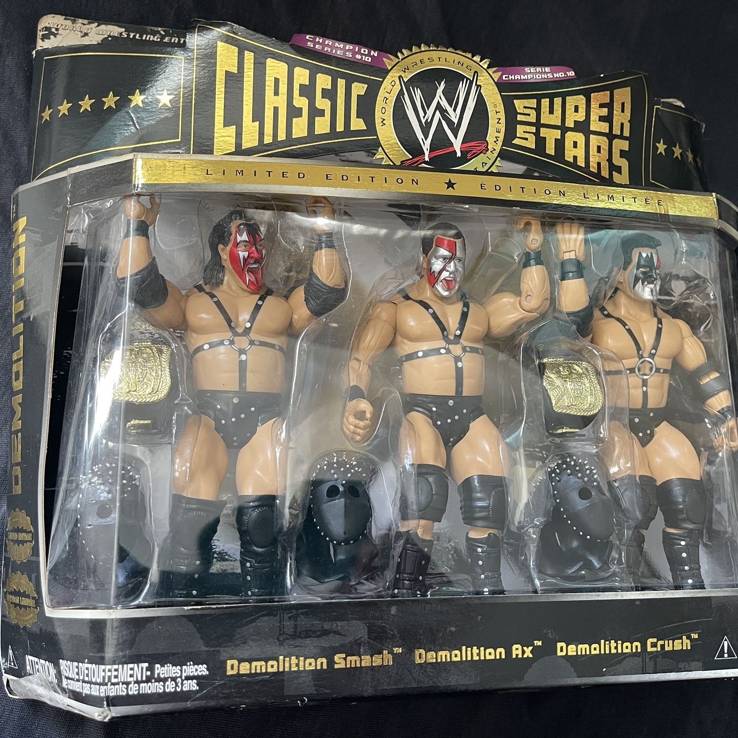 WWE Classic Super Stars Demolition 3Pack + The Brain Busters Lot