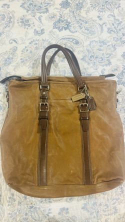 Coach leather travel bag