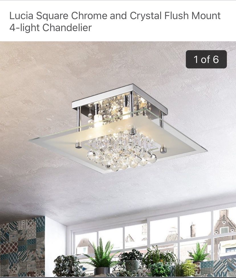 Chandelier  - Still In the Box.  On sale on Overstock for $98.  Purchased For $130