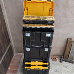 Dewalt TSAK Mobile Storage Boxes 6 Of Them