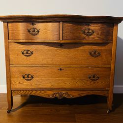 Antique solid wood dresser