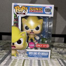 Funko Pop! Plus Super Sonic with Emeralds (Flocked) #1059
