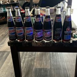 7 Old Vintage Pepsi/cola Unopened Bottles 