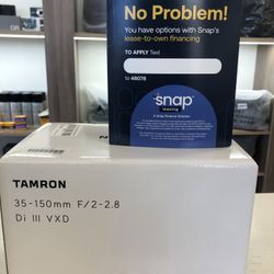 Tamron 35-150mm F2-2.8 E Mount Lens