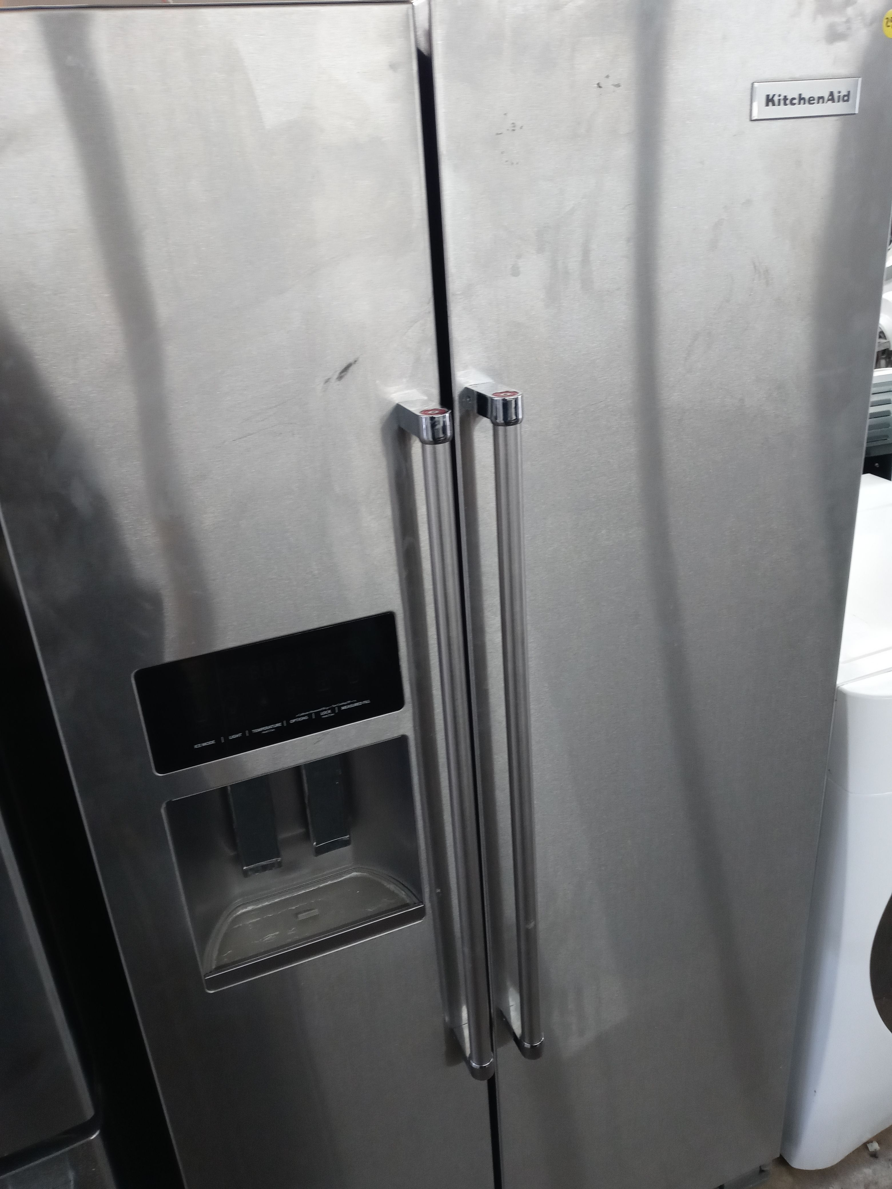 KitchenAid stainless steel side by side refrigerator - Free delivery