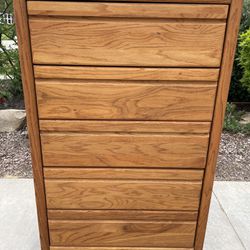 Solid Wood 5 Drawer Dresser Chest of Drawers Furniture USA MADE