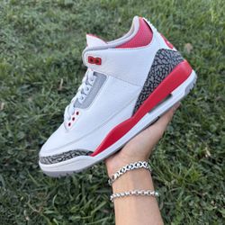 Jordan 3 “Fire Red” Size 8.5 Men