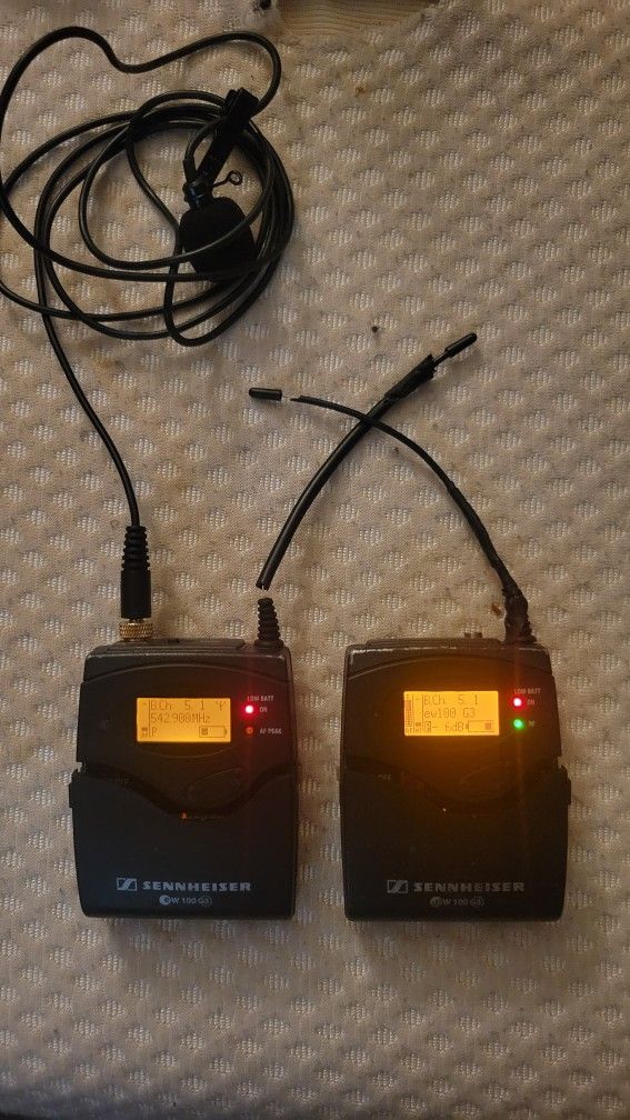 Senheiser Wireless LAV Mic For Video, Podcasting, Live Sound, Recording.
