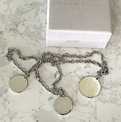 Stella McCartney Silver Engraved Pendant Bracelet 
