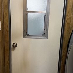 Exterior Mobile Home Door with window and frame