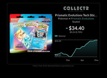 Prismatic Evolutions Tech Sticker Collection [Glaceon]