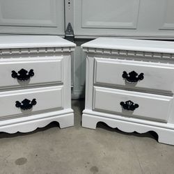 White Night Stands/End Tables 