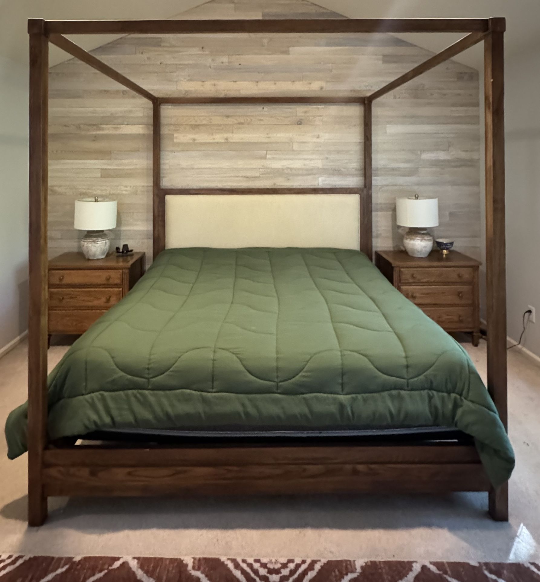 King Bed Frame And Side Tables