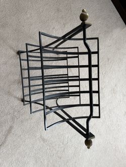 3 tier wraught iron magazine stand