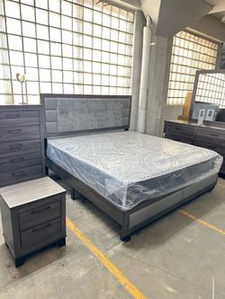 Modern wooden bedroom set✨