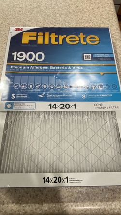 3M Filtrete 1900 Air Filter 14x20x1