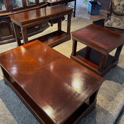 Table Set: Coffee Table, Side Table, Sofa Table
