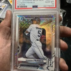2021 Bowman Mega Box Wander Franco Chrome Gem Mt 10
