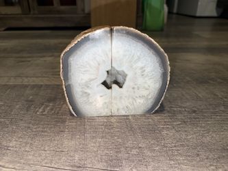 Agate Geode Bookends Pair