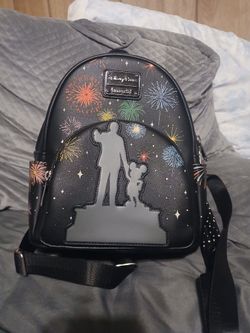 Disney Parks 100 Walt & Mickey Mouse Partners Light-Up Loungefly Mini Backpack