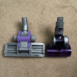 Dyson Purple Head Brush And Mini Turbine Floor Attachment 