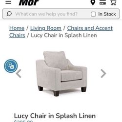 Mor furniture chair in great condition only used to take up space still like new