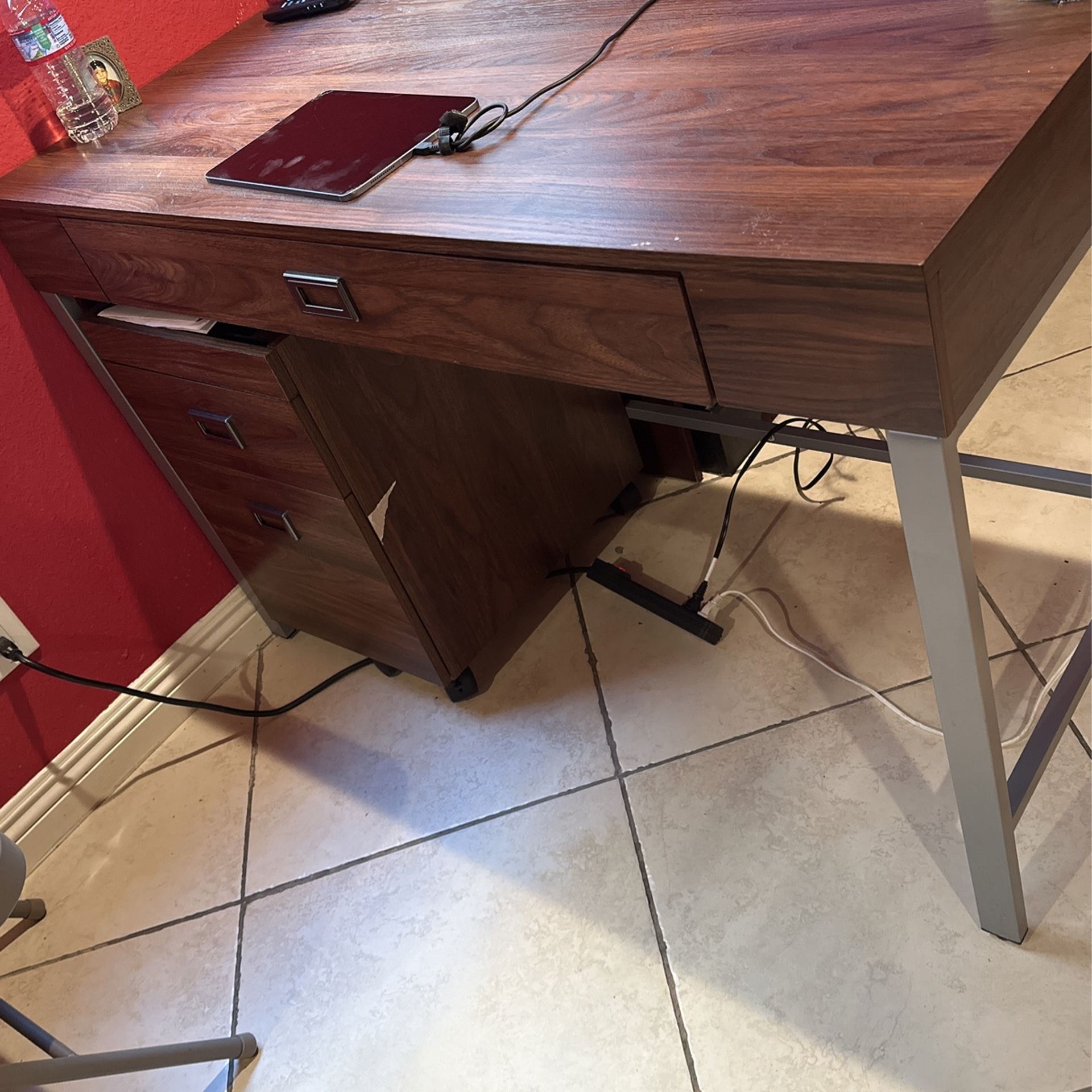 Desk And Filer Drawers