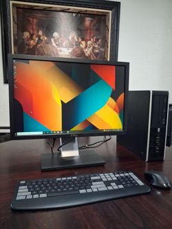 Hp desktop computer windows 10. good working condition.  AMD Athlon 824 processor.   4gb ram.  64 bit operating system.   dvd reader.   3 Ghz.  160  g