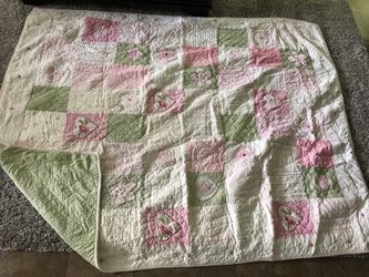 Girls -Pottery Barn Blanket and pillow sham