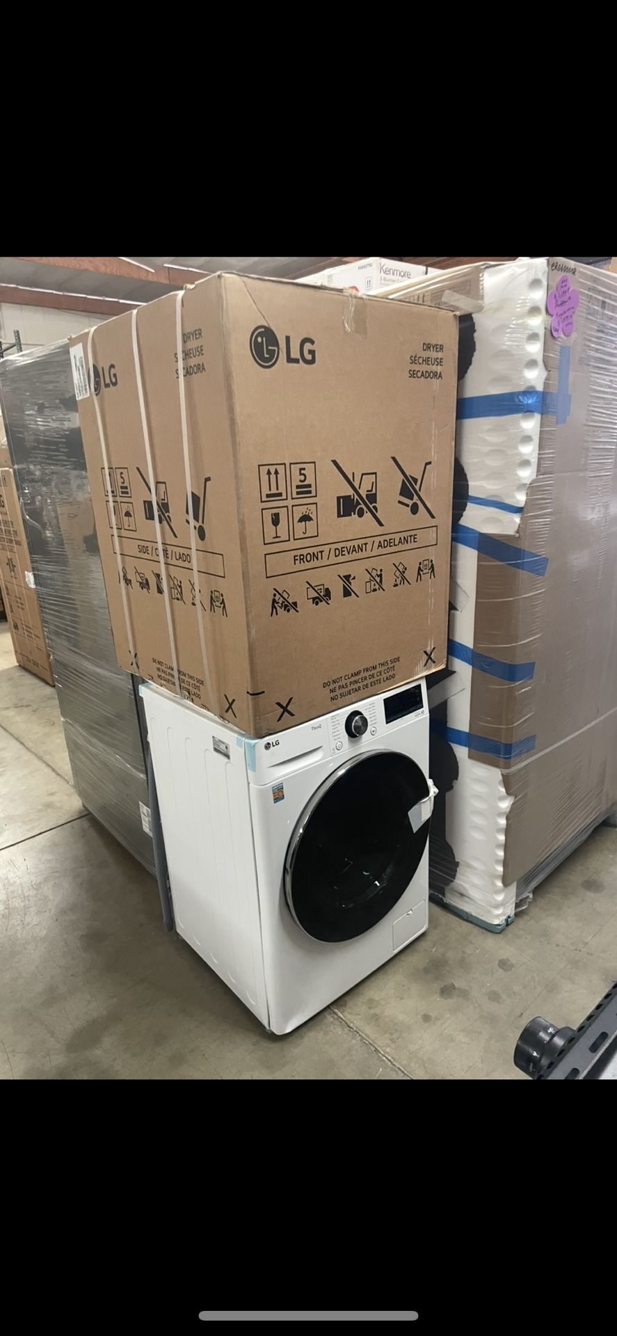 Compact Set Front Load LG White W 24”