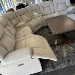 Power Reclining Sectional On Sale