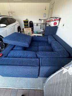 Blue couches