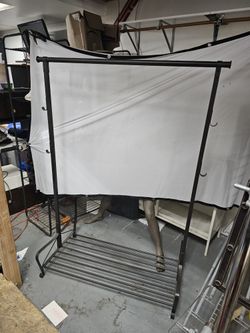 Portable Floor Standing Clothes Hanger