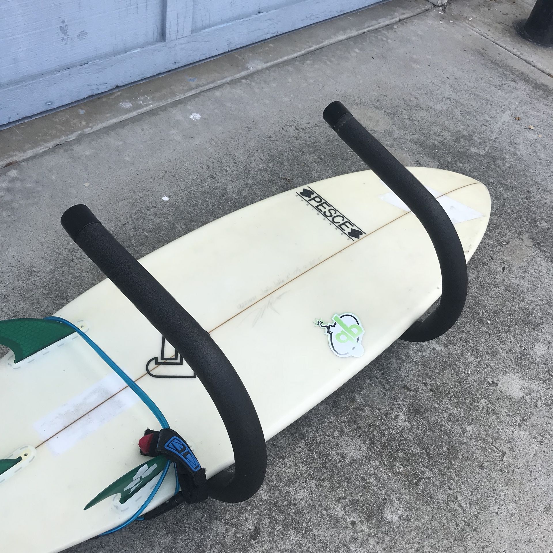 Rocky Racks Surfboard SUP Wall Mounted Padded Board Rack