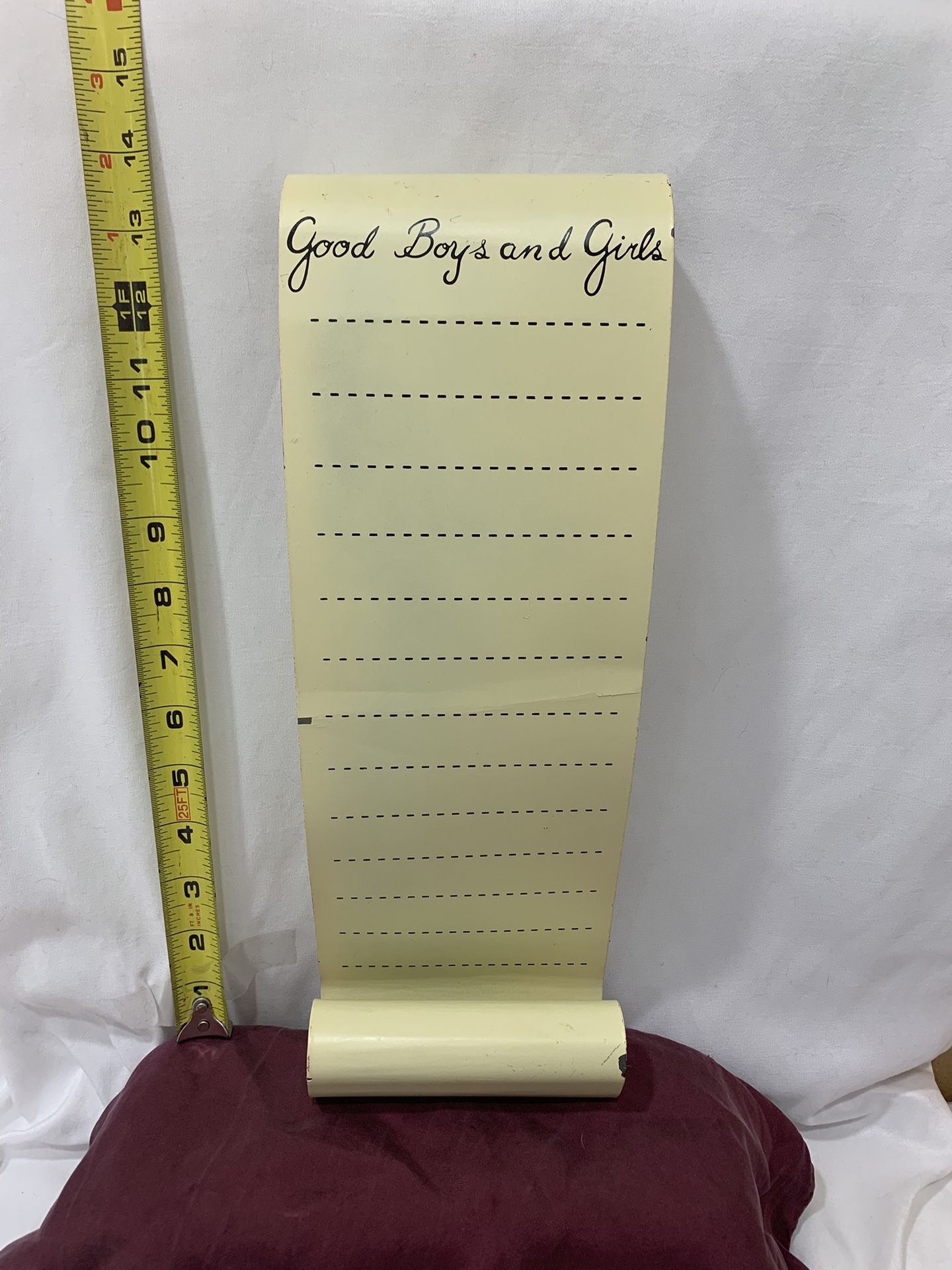 Santa’s List Decoration, Metal