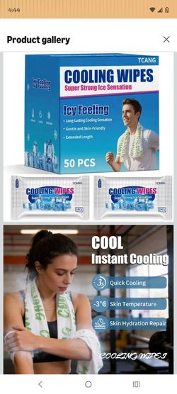 TCANG Cooling Wipes 50-Pack