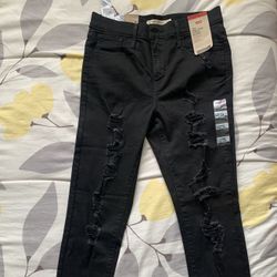 720 High-Rise Super Skinny (Black Levis Jeans)