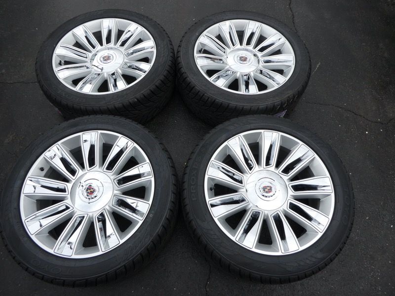 2016 22" OEM Cadillac Escalade Platinum ESV factory wheels 22 inch rims new Toyo tires