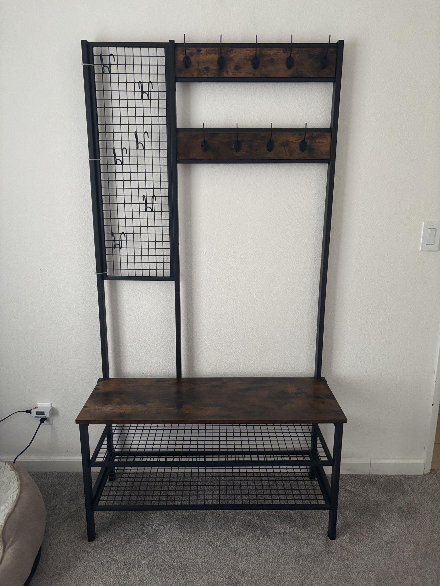 Borman Hall Tree With Bench And Shoe Storage