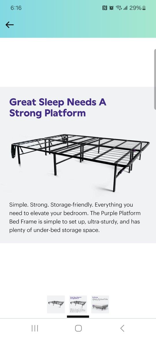 Purple Bed Frame