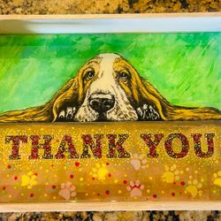 Charming Dog-Themed Decorative Tray – A Must-Have for Dog Lovers