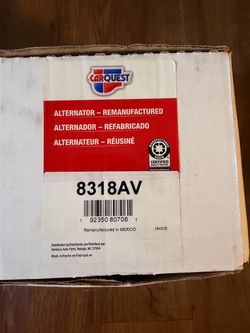 CarQuest Remanufactured Alternator 8318AV