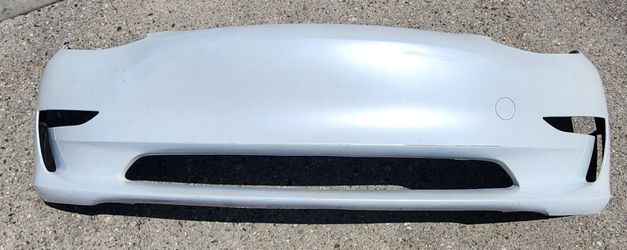 2017 2018 2019 2020 2021 2022 TESLA MODEL 3 FRONT BUMPER PEARL COLOR